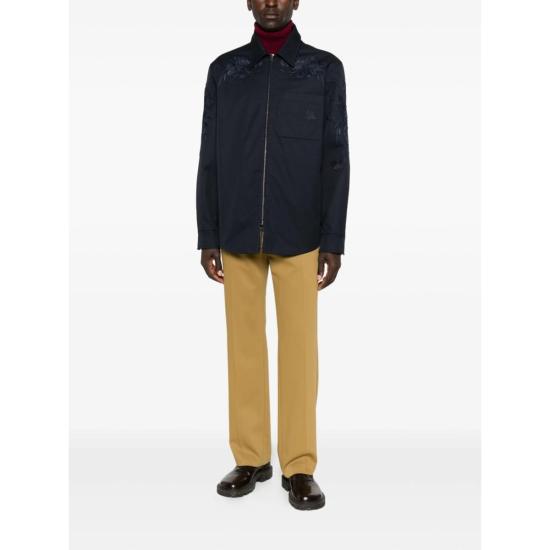  구찌 자켓 플로럴 자수 재킷 블루 - GUCCI