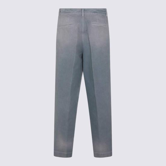  마르니 데님 팬츠 라이트 블루 코튼 - MARNI