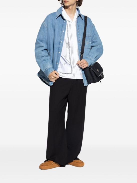  자크뮈스 데님 팬츠 Jacquemus La Chemise Boulanger 데님 셔츠 블루 - JACQUEMUS