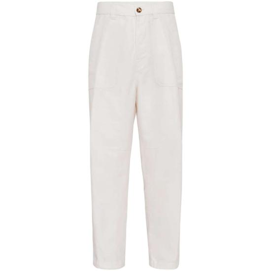  브루넬로 쿠치넬리 스트레이트 팬츠 Brunello Cucinelli  화이트