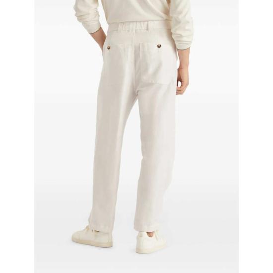  브루넬로 쿠치넬리 스트레이트 팬츠 Brunello Cucinelli  화이트 - BRUNELLO CUCINELLI
