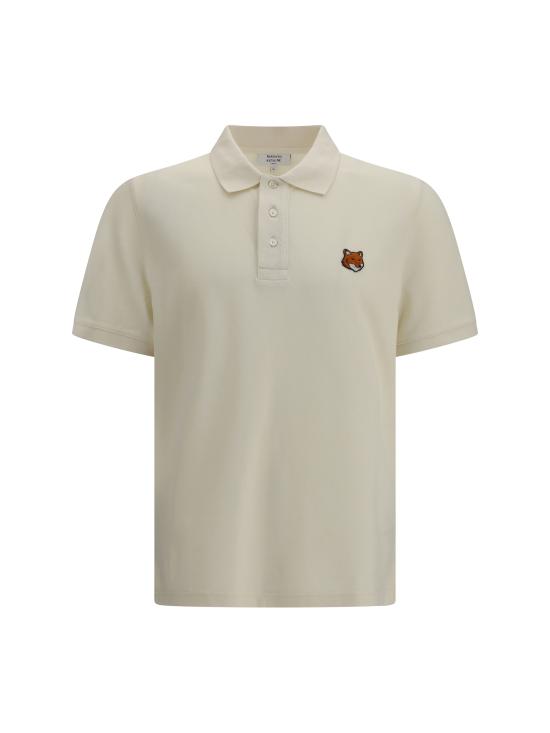 26SS 메종키츠네 폭스 헤드 레귤러 폴로 티셔츠 PM00209KP0002 0063 BEIGE
