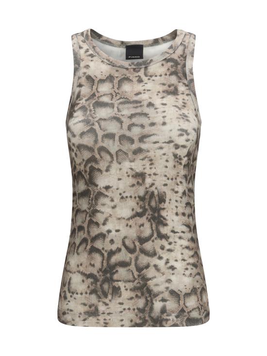 26SS 핑코 반팔 티셔츠 106919A3DP CZ9 BEIGE