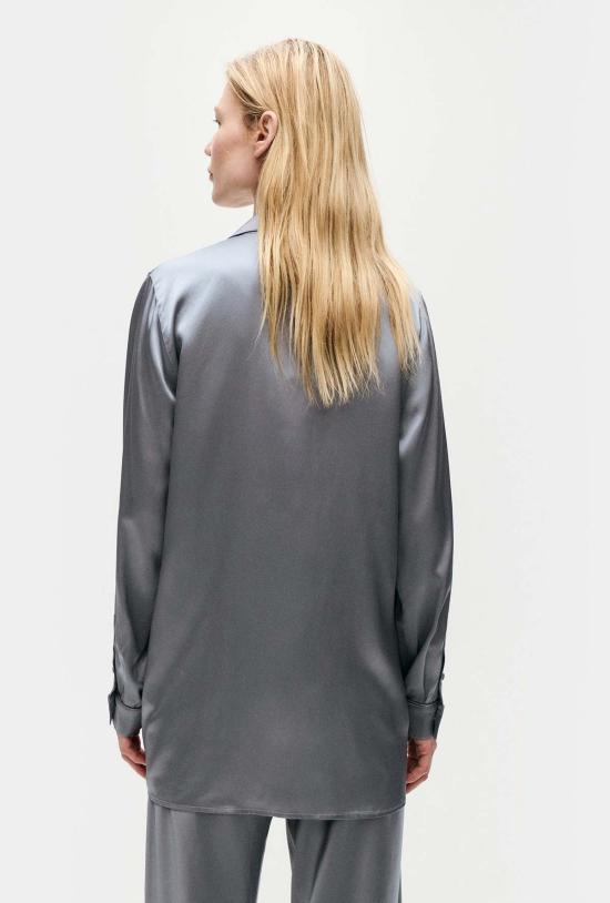  실크 런드리 수트 자켓 실크 세탁 릴렉스 블레이저 스톰 - SILK LAUNDRY