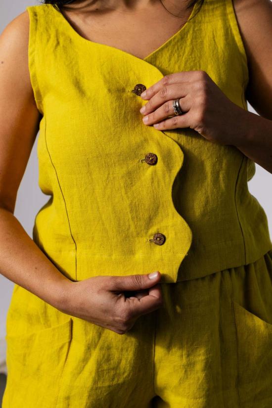  Pamut Apparel USA 탑 Pamut Apparel Usa 웨이비  리넨 - OTHER BRANDS