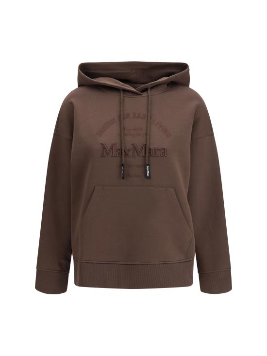 26SS 에스막스마라 후드 티셔츠 2619921021600 004 BROWN