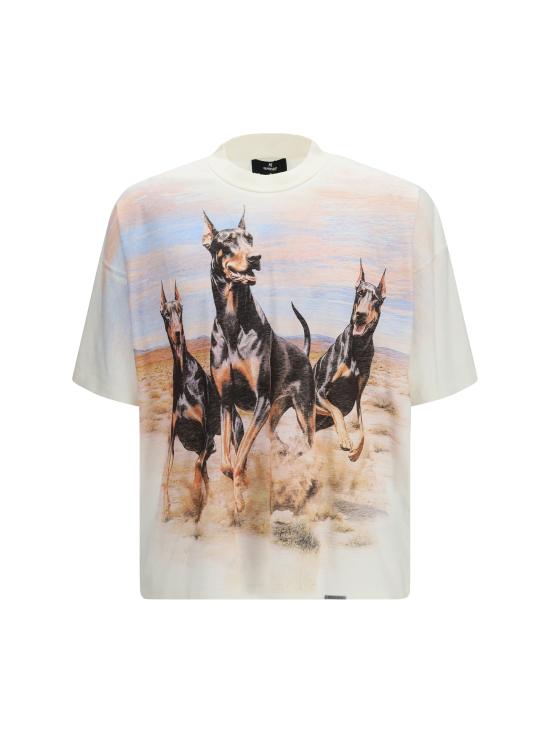 26SS 리프레젠트 반팔 티셔츠 MLM100665 FLATWHITE