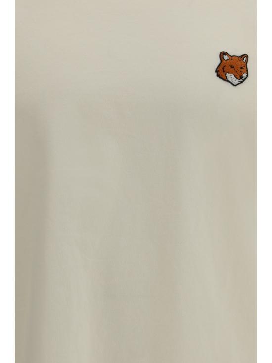 26SS 메종키츠네 폭스 헤드 레귤러 티셔츠 PM00107KJ7026 0063 CREAM - MAISON KITSUNE