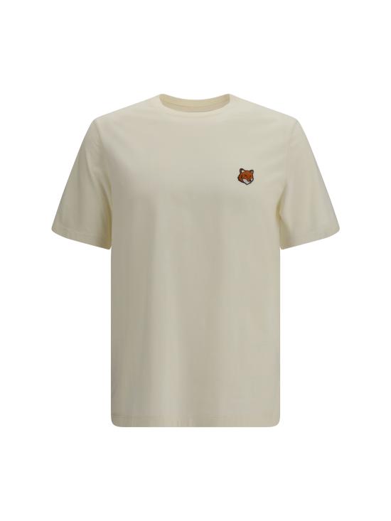 26SS 메종키츠네 폭스 헤드 레귤러 티셔츠 PM00107KJ7026 0063 CREAM