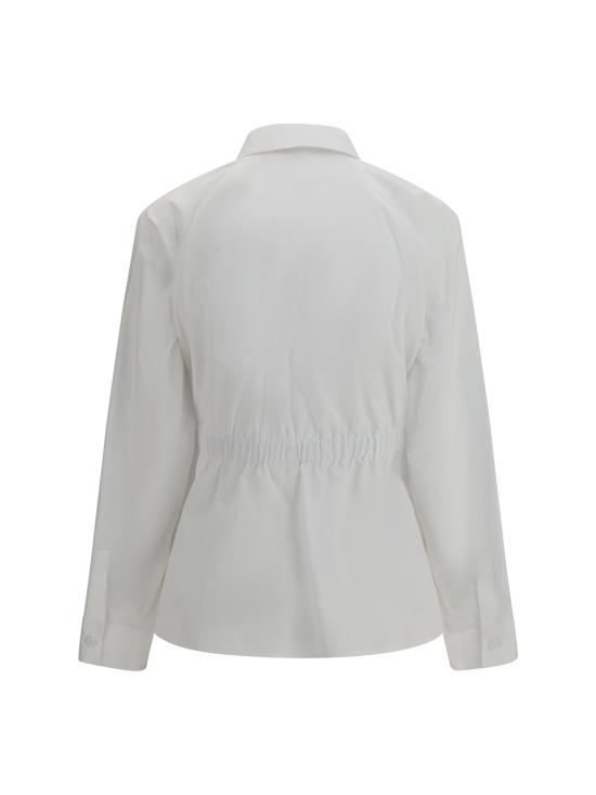 26SS 막스마라 Tazzina 드로스트링 셔츠 2611111052600 001 WHITE - MAX MARA