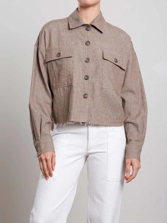  파라오 블라우스 이지 린넨 트윌 셔츠