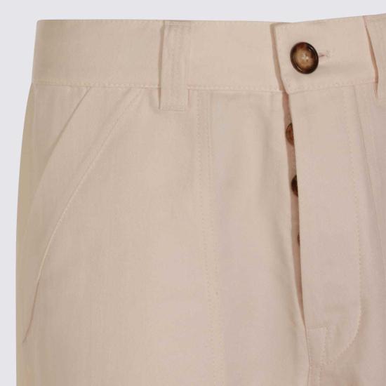  브루넬로 쿠치넬리 스트레이트 팬츠 Brunello Cucinelli 린넨 코튼 블렌드 팬츠 - BRUNELLO CUCINELLI