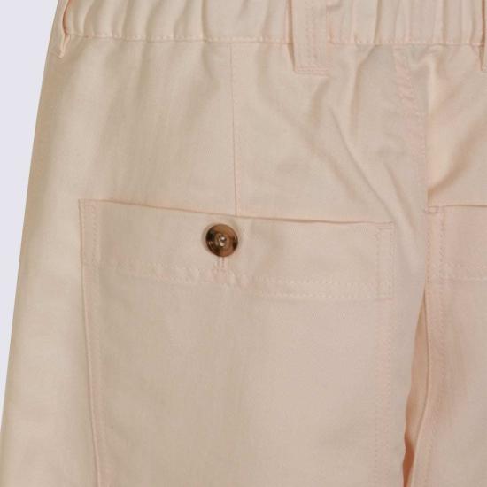  브루넬로 쿠치넬리 스트레이트 팬츠 Brunello Cucinelli 린넨 코튼 블렌드 팬츠 - BRUNELLO CUCINELLI