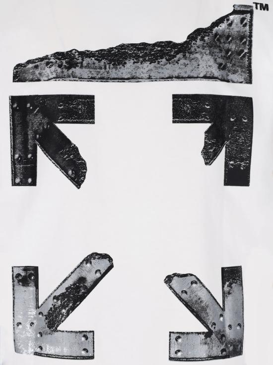  오프화이트 반팔 티셔츠 로고 티셔츠 화이트 - OFF WHITE