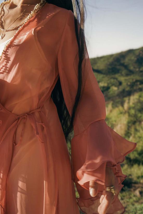  My Store 라운지 웨어 내 가게 석양 연꽃 하늘의 여사제 로브 - SONG OF THE SERPENTS