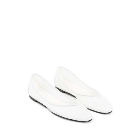  자크뮈스 플랫 슈즈 화이트 - JACQUEMUS