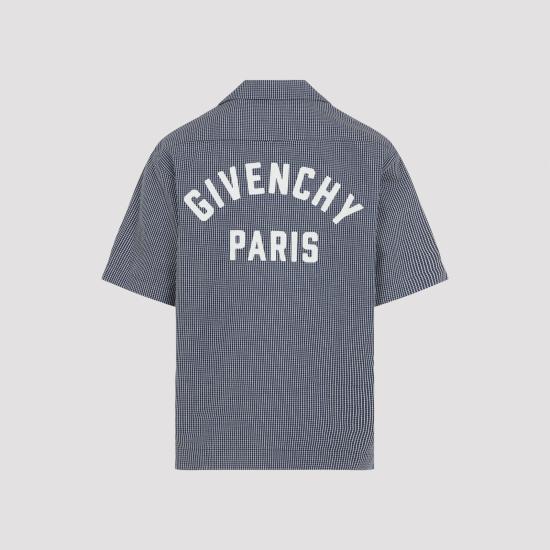 26SS 지방시 긴팔 셔츠 BM616J16BG 114 WHITE BLUE - GIVENCHY