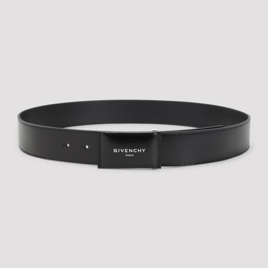 26SS 지방시 가죽 벨트 BK407MK21N 001 BLACK