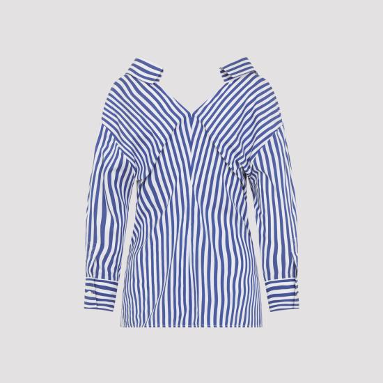 26SS 지방시 셔츠 BW61JH16CN 977 ELECTRIC BLUE WHITE - GIVENCHY