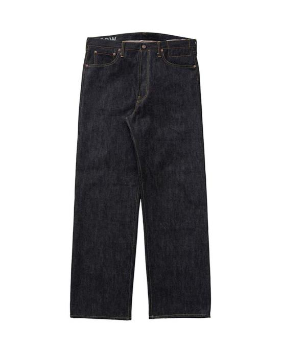  비즈빔 데님 팬츠 비스빔 인디고 소셜 스컬프처 01 와이드 로우