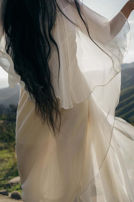  Song of the Serpents 롱 원피스 내 스토어 댄스 오브 데스티니 라이징 케이프릿 화이트 - OTHER BRANDS