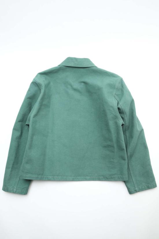  오라리 자켓 오럴리 가먼트 다이드 오가닉 코튼 헤비 트윌 숏 워크 재킷 - AURALEE