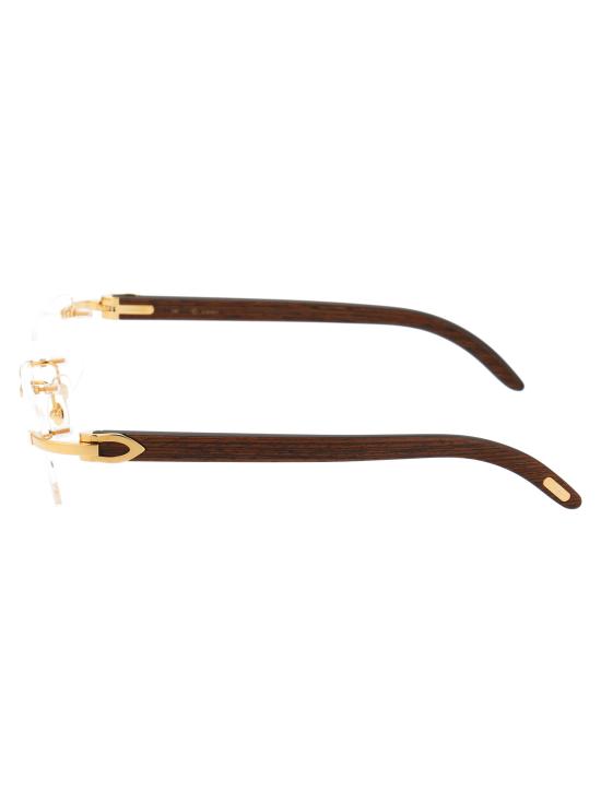 26SS 까르띠에 스퀘어 림리스 안경 CT0052O 005 gold - CARTIER
