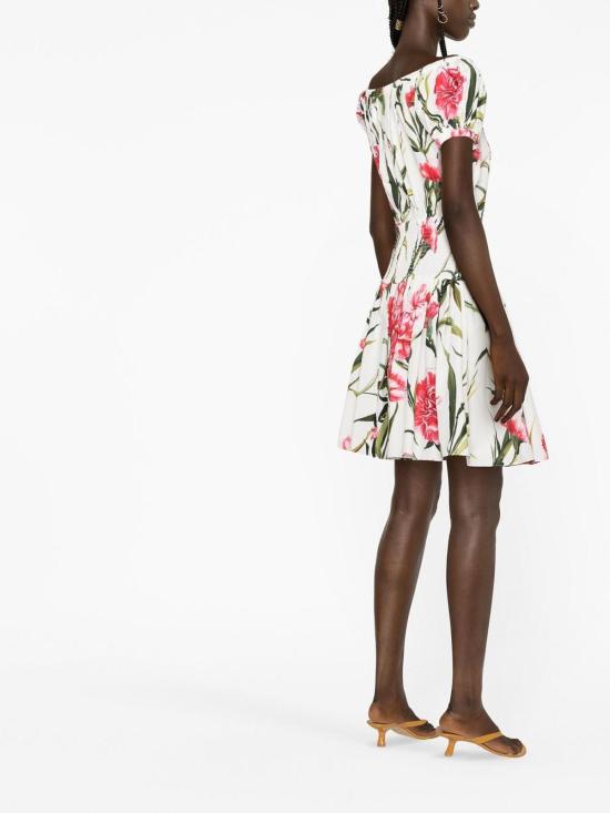  돌체앤가바나 미디 스커트 F6AGRTFSEHTHA3VL White - DOLCE & GABBANA