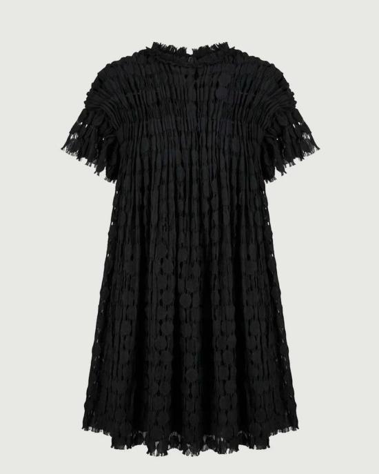  울라 존슨 숏 원피스 라일라 레이스 미니 드레스 블랙