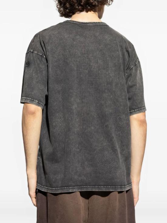 26SS 디젤 반팔 티셔츠 A19545 0HGBX 9XXA BLACK DOM - DIESEL