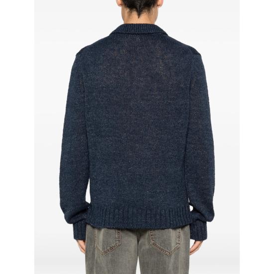 26SS 선플라워 폴로 티셔츠 3080 LINEN NAVY BLUE - SUNFLOWER