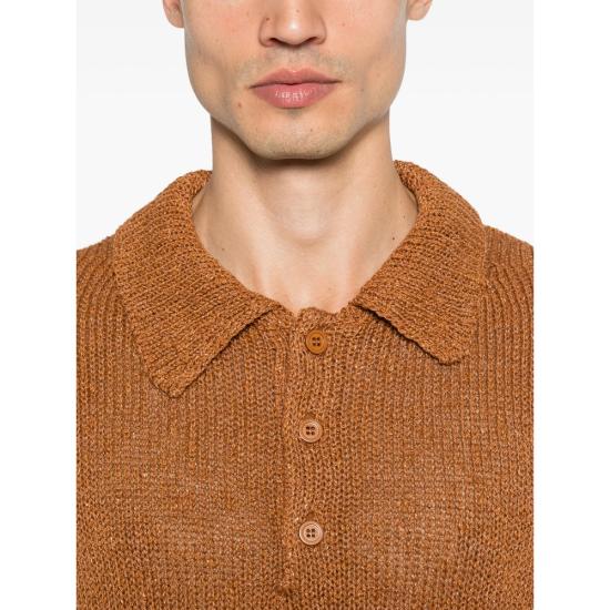 26SS 선플라워 폴로 티셔츠 3080 LINEN LGBRO BROWN - SUNFLOWER