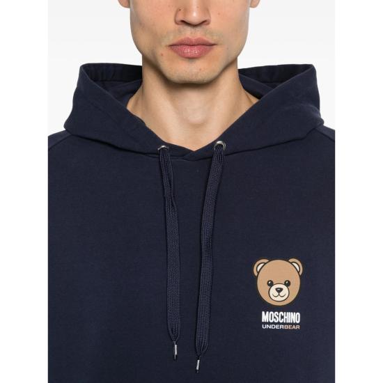 26SS 모스키노 후드 티셔츠 4409 A1705 0290 BLUE - MOSCHINO