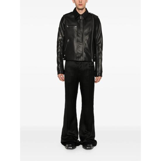 26SS 릭 오웬스 가죽 자켓 RL01F2718 LHOSJP 09 BLACK - RICK OWENS