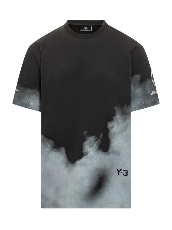 26SS Y-3 X MERCEDES AMG PETRONAS FORMULA ONE 반팔 티셔츠 KR2376 BLACK