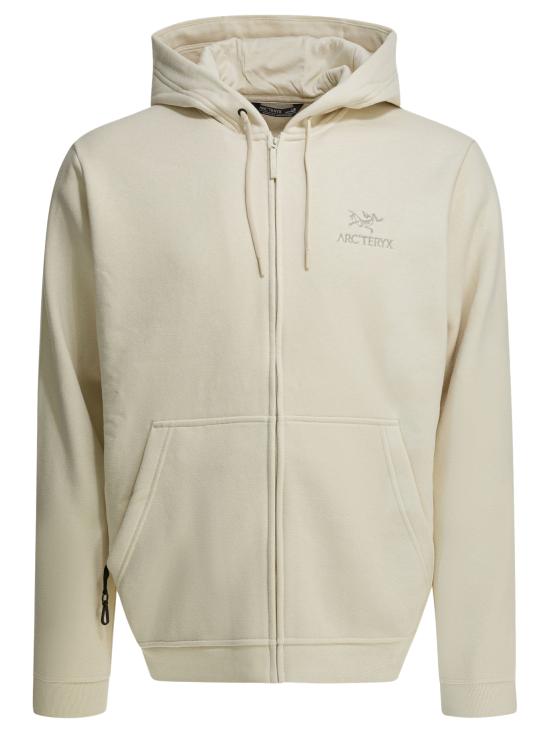 26SS 아크테릭스 엠블럼 플리스 풀집 후디 X000009929EMBLEM FZ HDYSEA SALT Beige