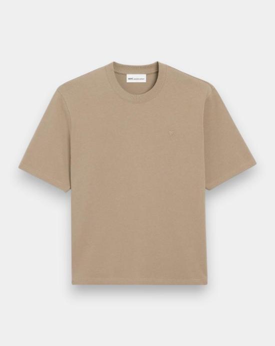 26SS 아미 반팔 티셔츠 UTS341726 A036 Beige taupe