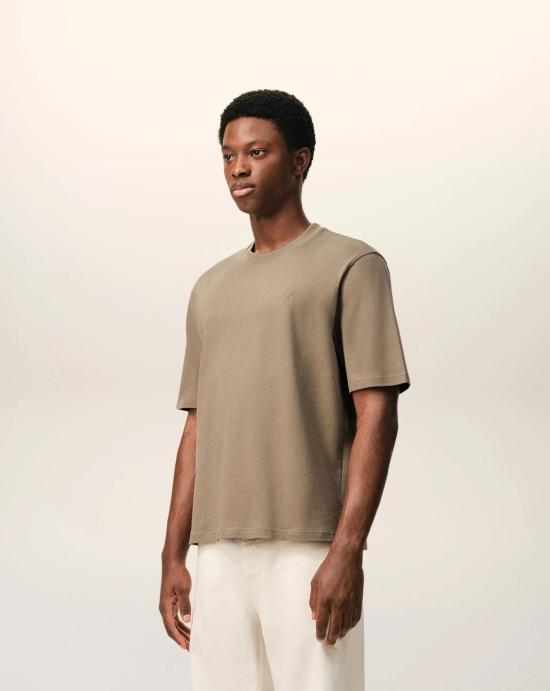 26SS 아미 반팔 티셔츠 UTS341726 A036 Beige taupe - AMI
