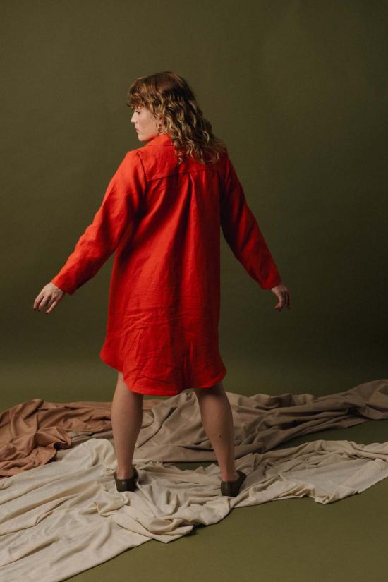  Pamut Apparel USA 숏 원피스 파무트 어패럴 USA 셀린 린넨 셔츠드레스 - OTHER BRANDS