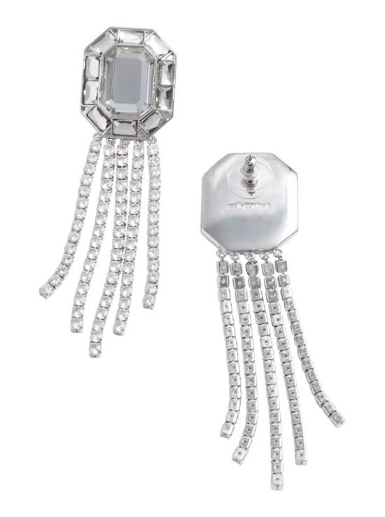  셀프 포트레이트 이어링 실버 크리스탈 드롭렛 - SELF PORTRAIT