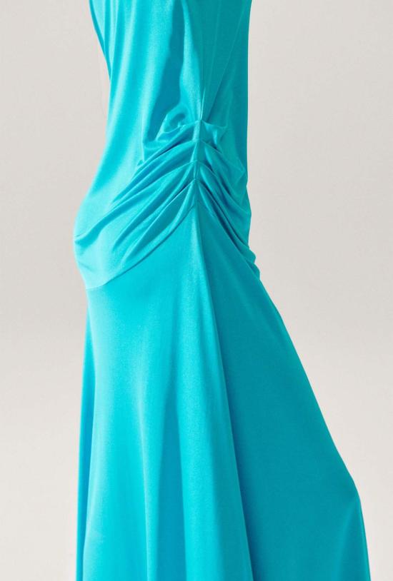  실크 런드리 롱 원피스 저지 긴팔 드레스 산소 - SILK LAUNDRY