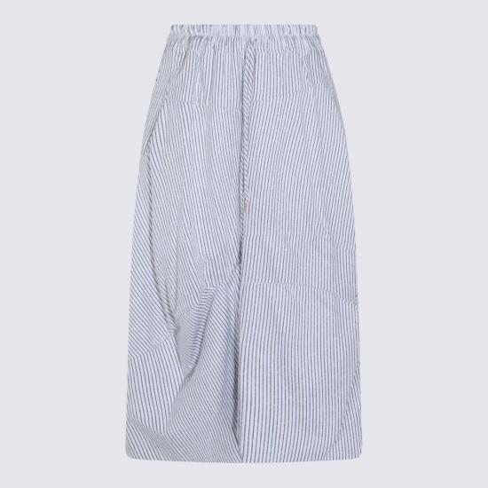  비비안웨스트우드 롱 스커트 비비안 웨스트우드 코튼 미디 스커트 (블루/브라운)