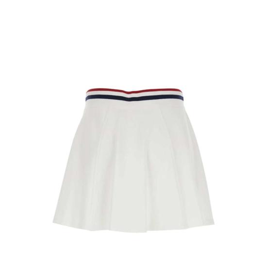  브루넬로 쿠치넬리 미디 스커트 Brunello Cucinelli  화이트 - BRUNELLO CUCINELLI