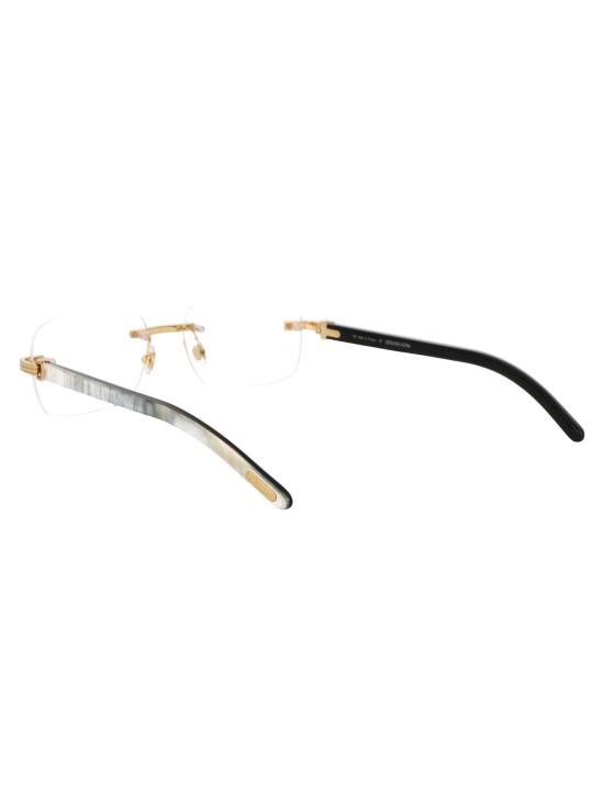 26SS 까르띠에 림리스 무테 안경 CT0286O 003 gold - CARTIER