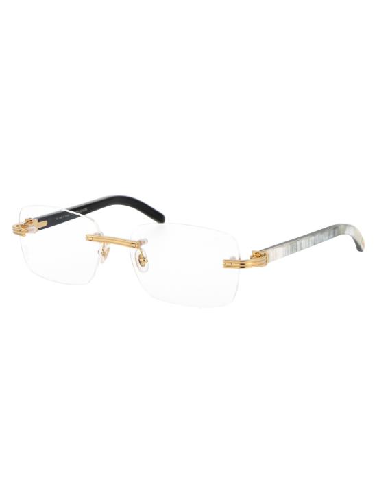 26SS 까르띠에 림리스 무테 안경 CT0286O 003 gold - CARTIER