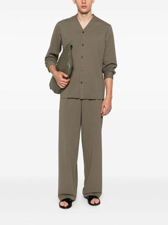 26SS 엠포리오 아르마니 스트레이트 팬츠 EM005542AF22051 U6128 Kaki - EMPORIO ARMANI