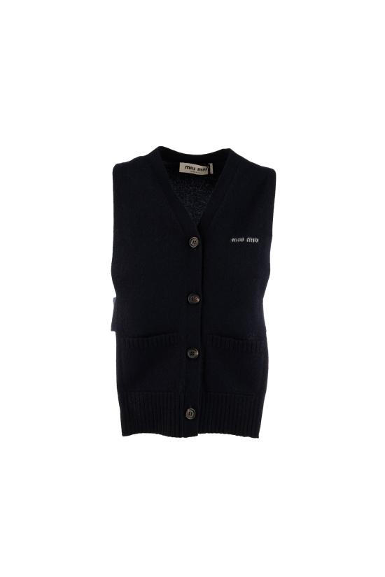 26SS 미우미우 스웨터 MMV38019RL F0008 BLEU