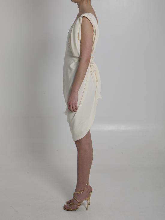 26SS 베르사체 미디 원피스 1024635 CREAM - VERSACE