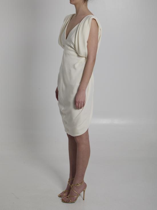 26SS 베르사체 미디 원피스 1024635 CREAM - VERSACE