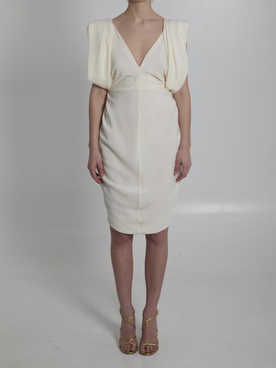 26SS 베르사체 미디 원피스 1024635 CREAM